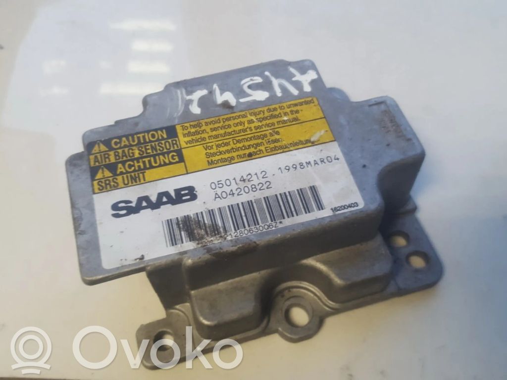 Saab 9-5 Unitate/modul de comandă airbaguri 