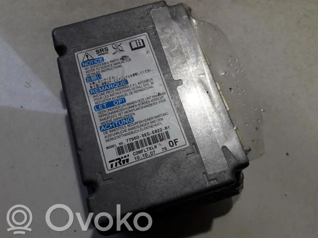 Honda Accord Unidad de control/módulo del Airbag 