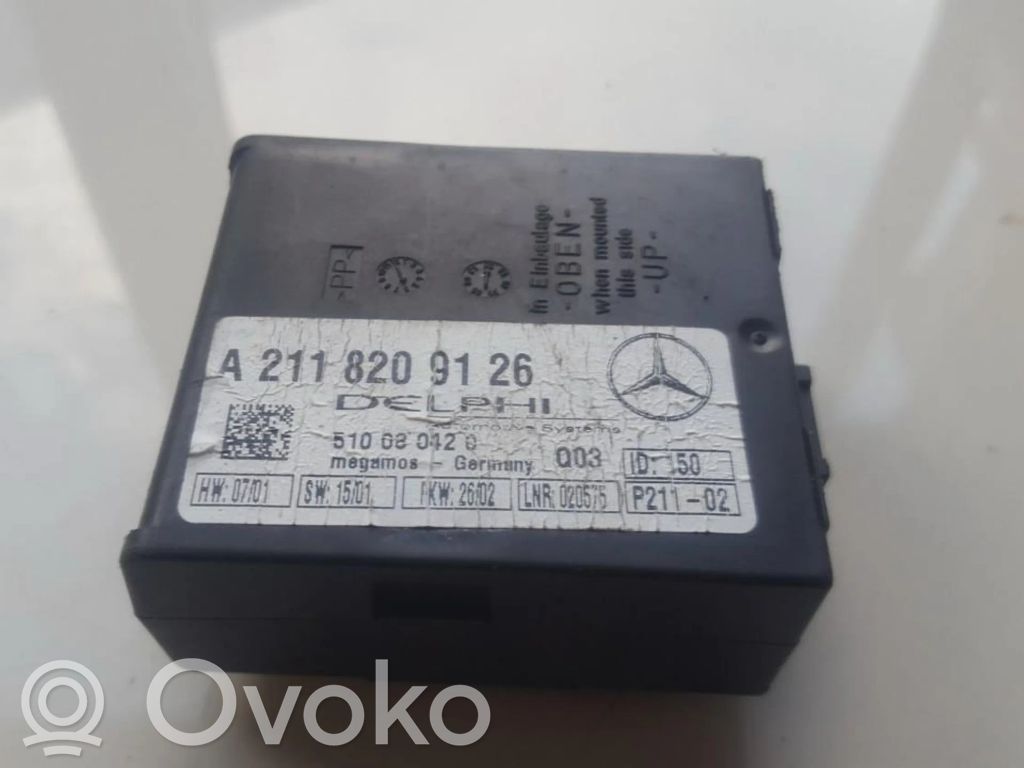 Mercedes-Benz CLK A209 C209 Centralina/modulo allarme