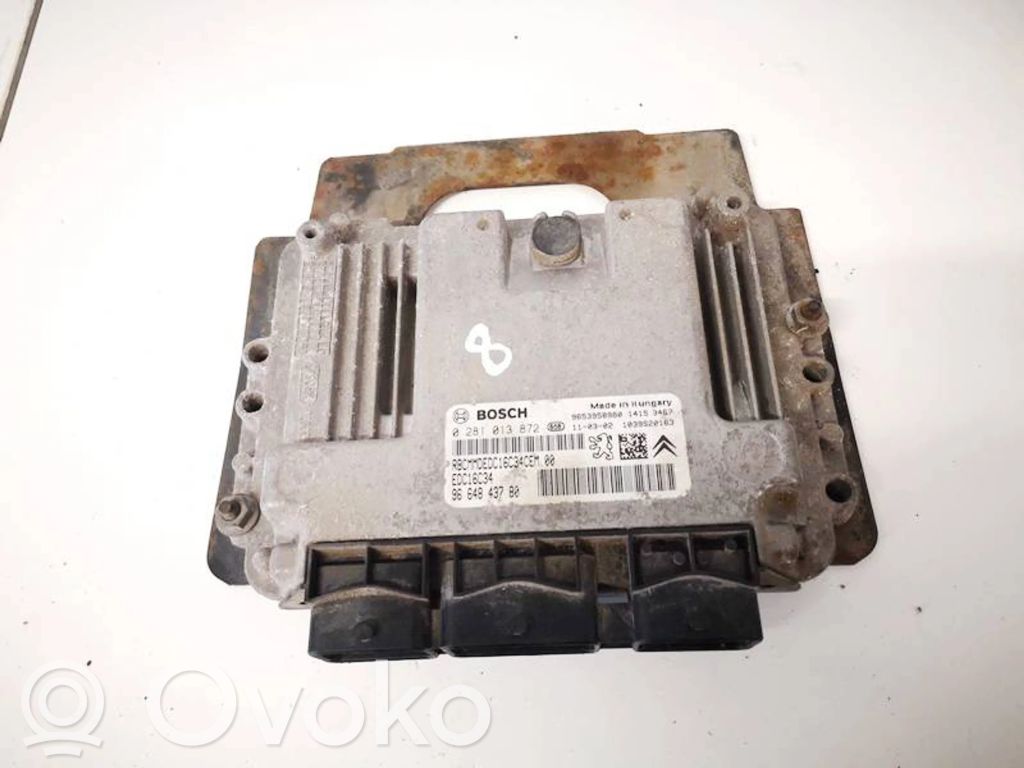 Unitate/modul de control motor   9664843780,0281013872,0281013872,9664843780