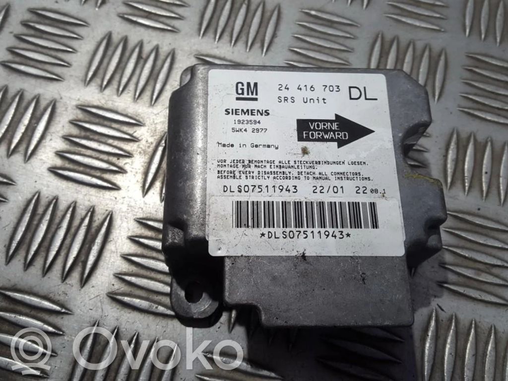 Opel Astra G Centralina/modulo airbag