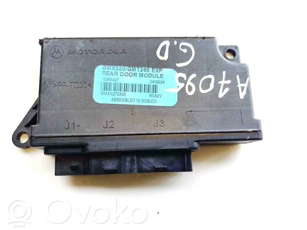 Unité de commande module de porte   10365427,GMAN272A05,10365427,GMAN272A05