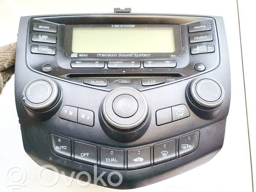 Honda Accord Panel / Radioodtwarzacz CD/DVD/GPS 