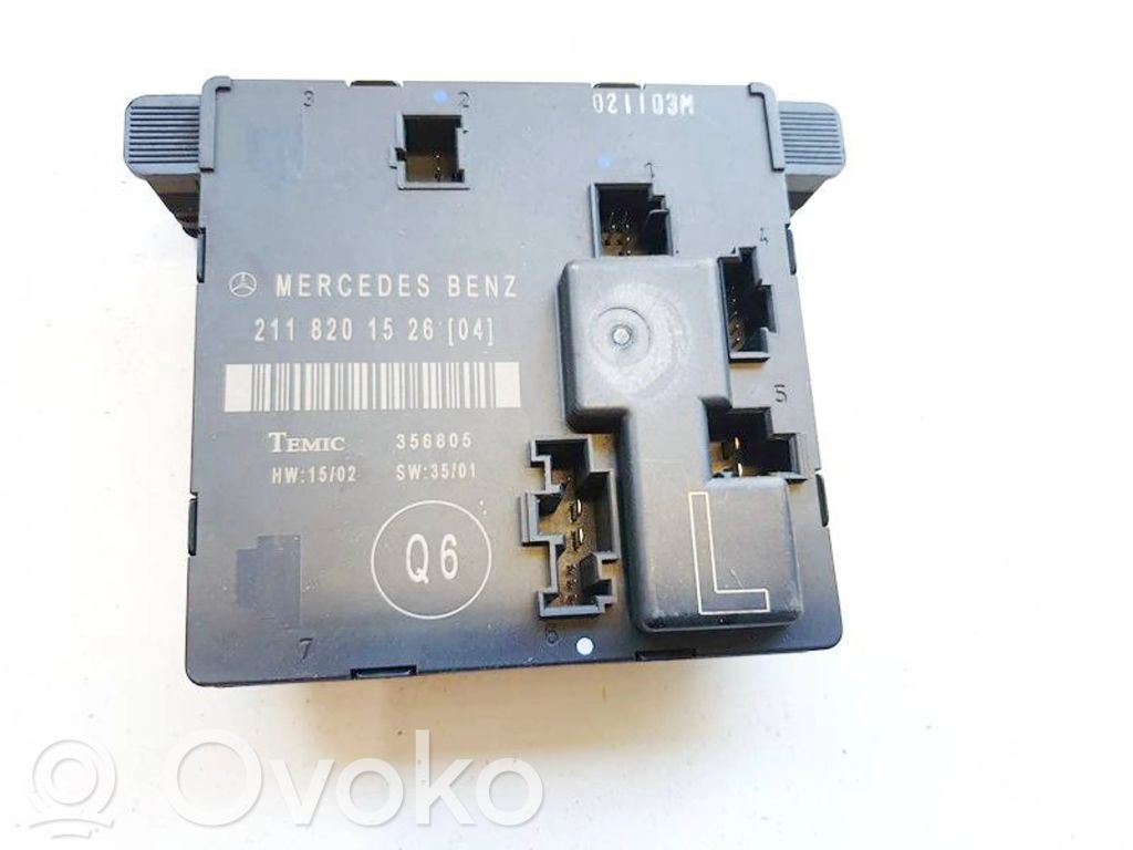 Mercedes-Benz E W211 Centralina/modulo portiere