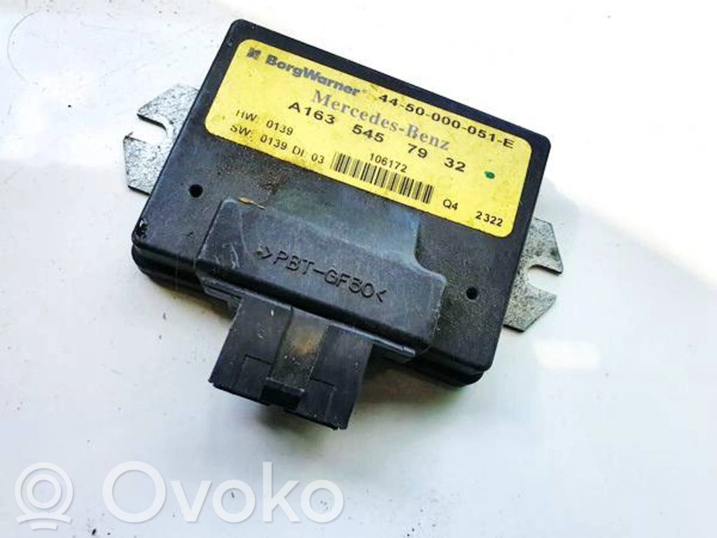 Mercedes-Benz ML W163 Centralina scatola del differenziale