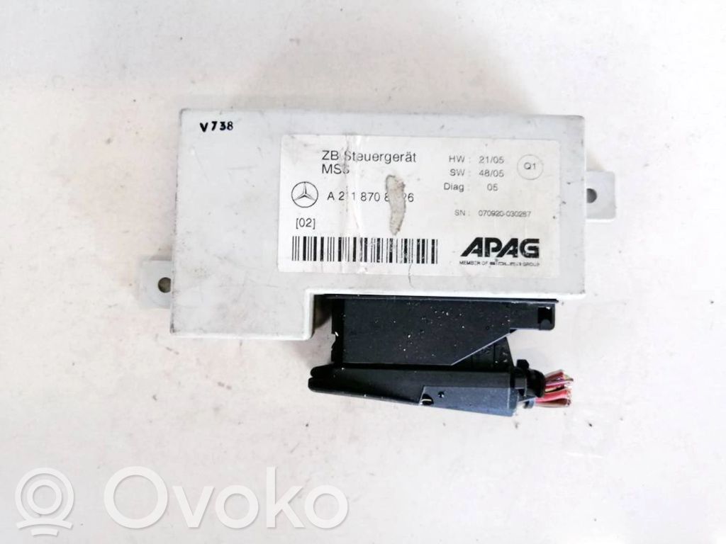 Altre centraline/moduli   A2118708126,070920030267,070920030267,A2118708126