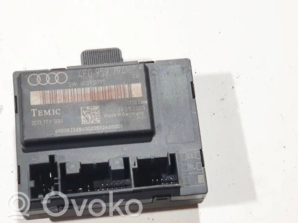 Audi A6 S6 C6 4F Centralina/modulo portiere 