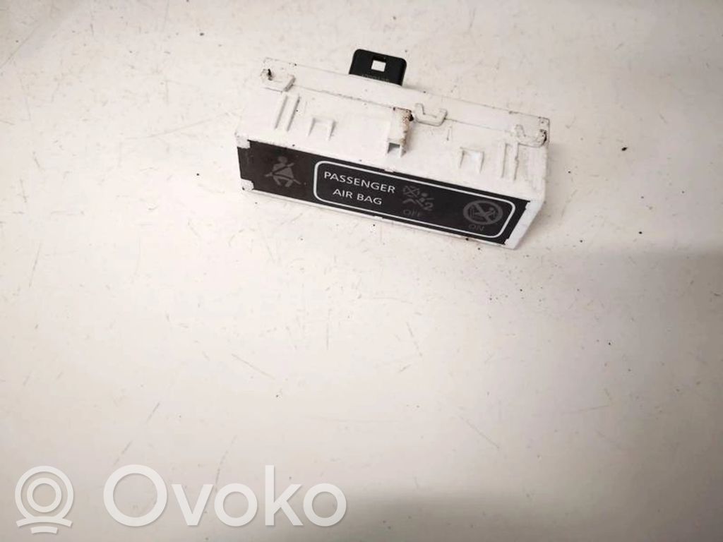 Renault Zoe Interruttore airbag passeggero on/off 