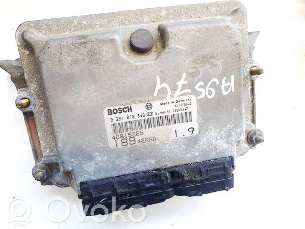 Fiat Punto (188) Sterownik / Moduł ECU 