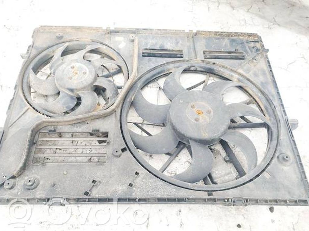 Volkswagen Touareg I Suport ventilator radiator 