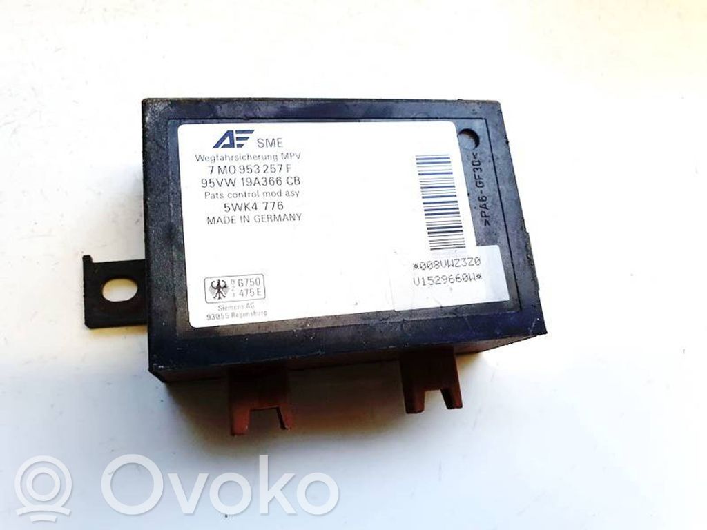 Volkswagen Sharan Unitate/modul comandă imobilizator 
