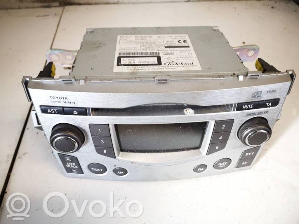 Toyota Verso Unitate principală radio/CD/DVD/GPS 