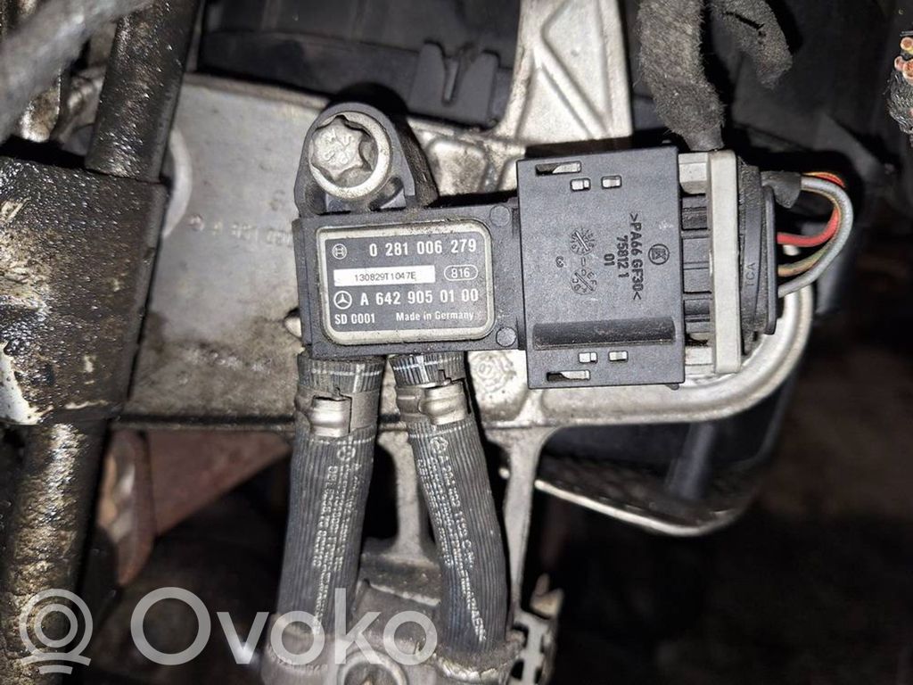 Mercedes-Benz E W212 Capteur de pression des gaz d'échappement 