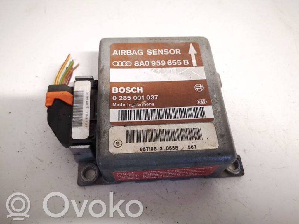 Unidad de control/módulo del Airbag   8A0959655B,0285001037,0285001037,8A0959655B