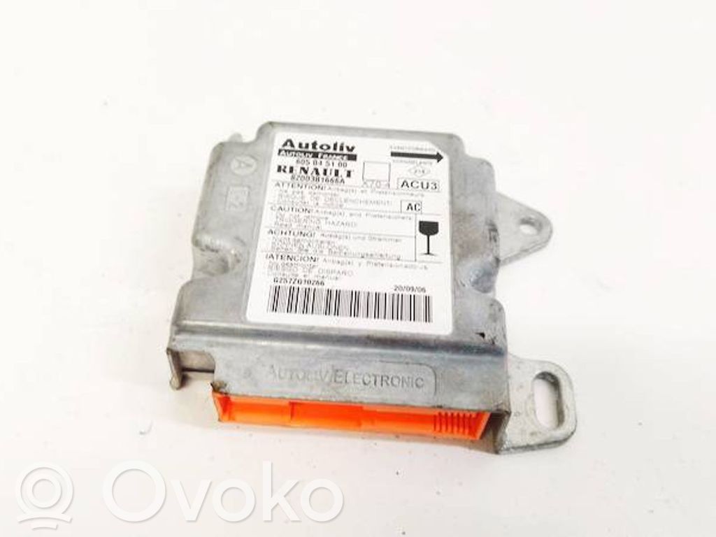 Opel Movano A Unidad de control/módulo del Airbag 