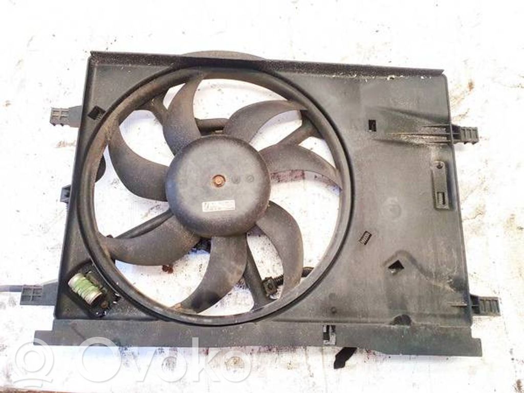 Opel Corsa D Radiator cooling fan shroud 