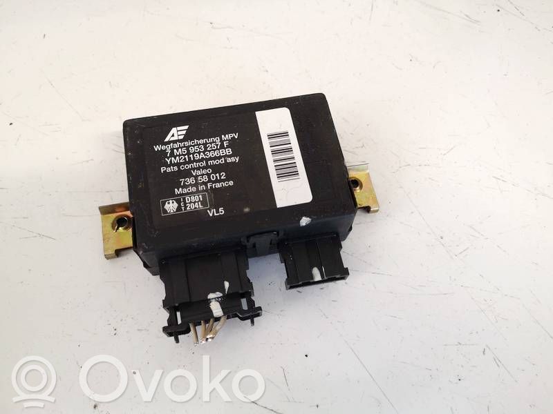 Unité de commande dispositif d'immobilisation   7M5953257F,YM2119A366BB,7M5953257F,YM2119A366BB