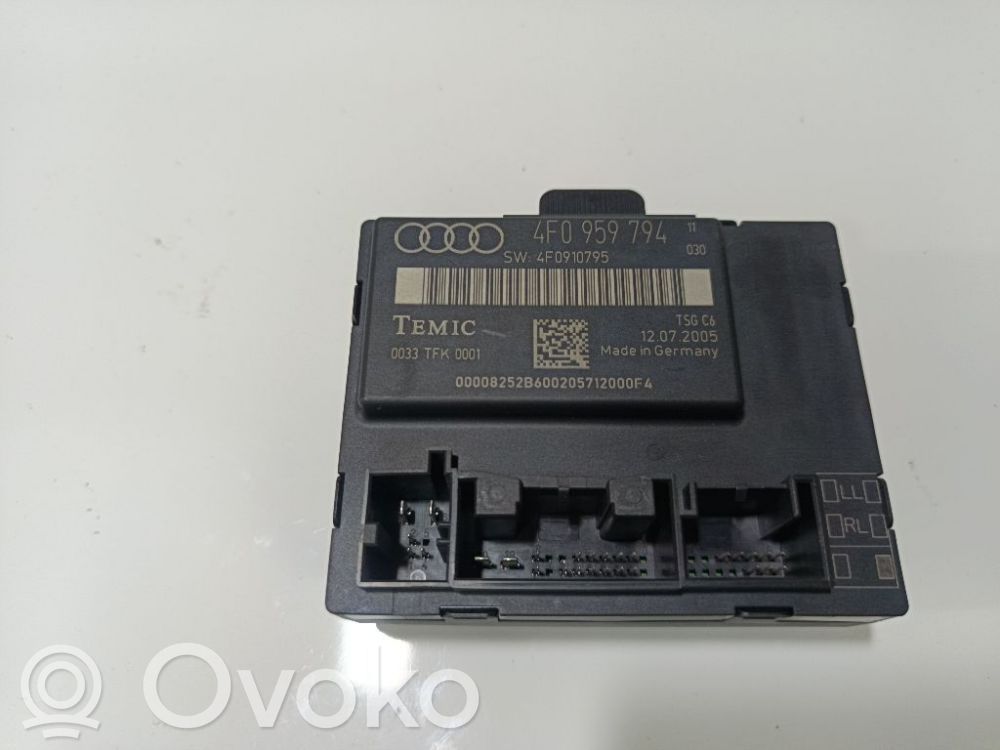 Audi A6 S6 C6 4F Centralina/modulo portiere 