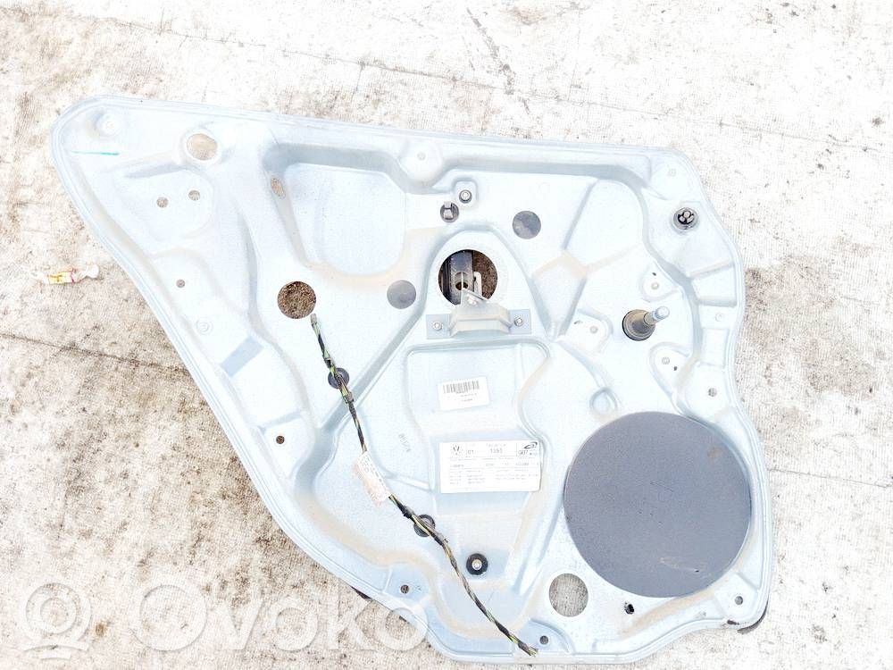 Volkswagen Polo IV 9N3 Regulador de ventanilla eléctrico de puerta delantera 