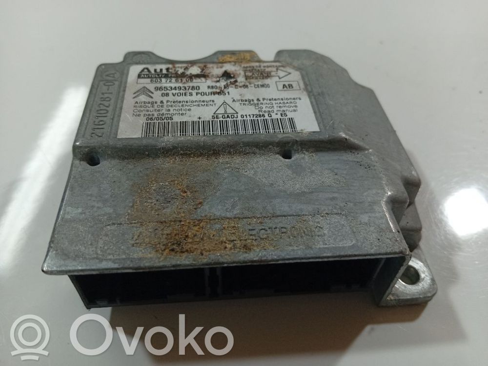Unitate/modul de comandă airbaguri   603726100,0117286Q,603726100,9653493780