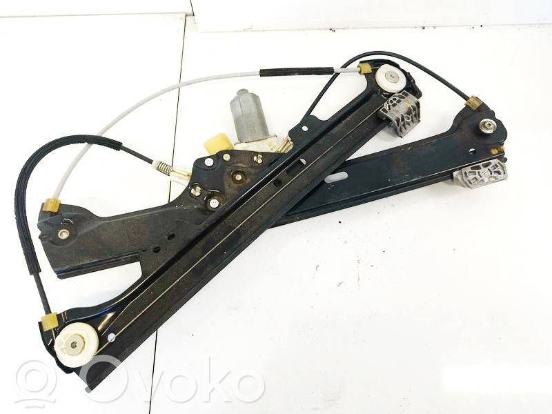 BMW 5 E60 E61 Regulador con motor de la ventanilla de la puerta corredera 