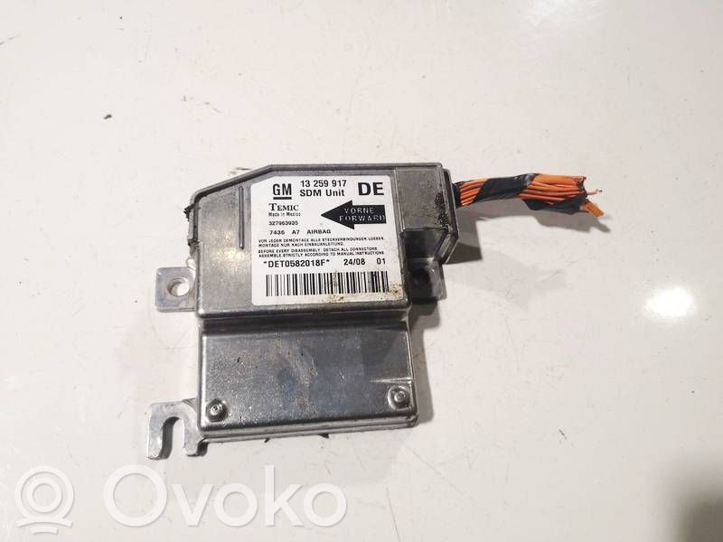 Unitate/modul de comandă airbaguri   13259917,13259917,13259917DE,327963935