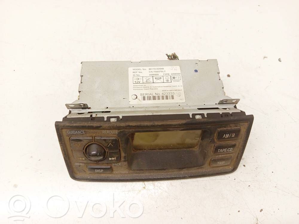 Toyota Yaris Unitate principală radio/CD/DVD/GPS 