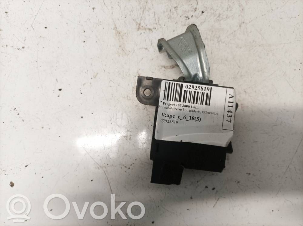 Centralina/modulo immobilizzatore   897800H020,897800H020,00387202,73677212,897800H020