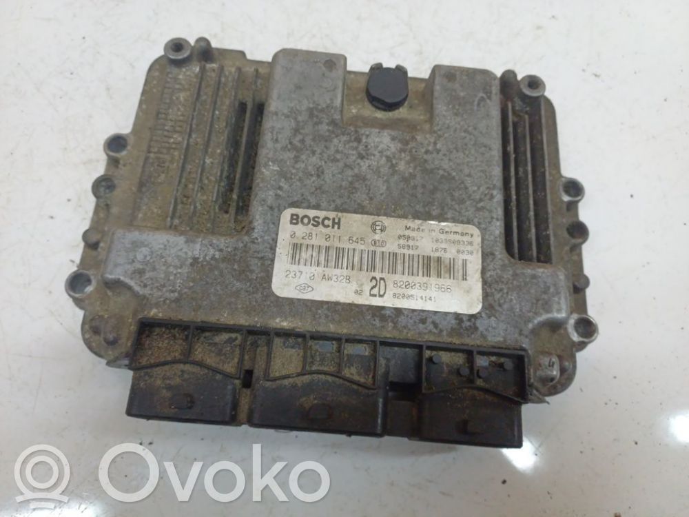 Moottorin ohjainlaite/moduuli   0281011645,0281011645,23710AW32B,8200391966,8200514141