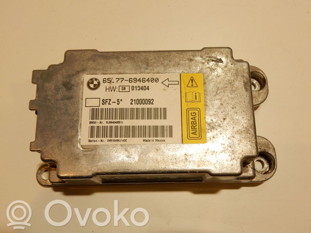 BMW 5 E60 E61 Turvatyynyn ohjainlaite/moduuli 