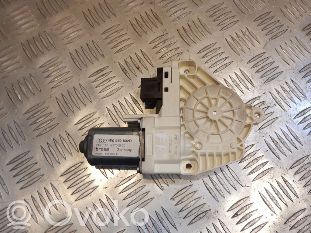 Audi A6 S6 C6 4F Etuoven ikkunan nostomoottori 