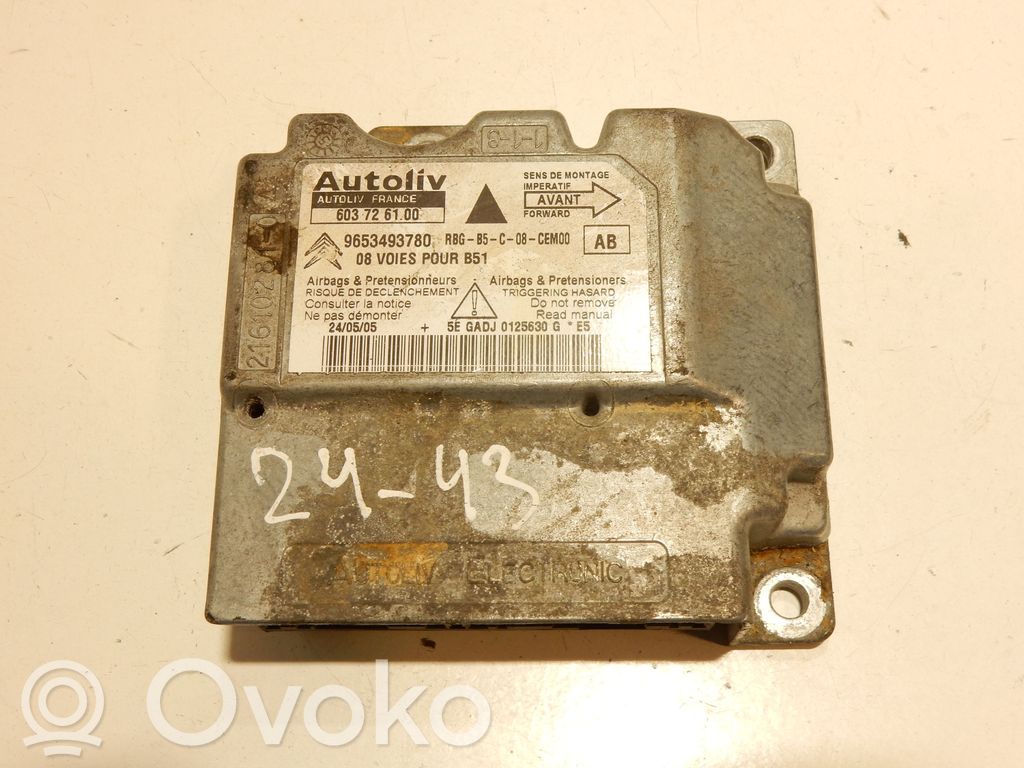 Citroen C4 I Airbag control unit/module 