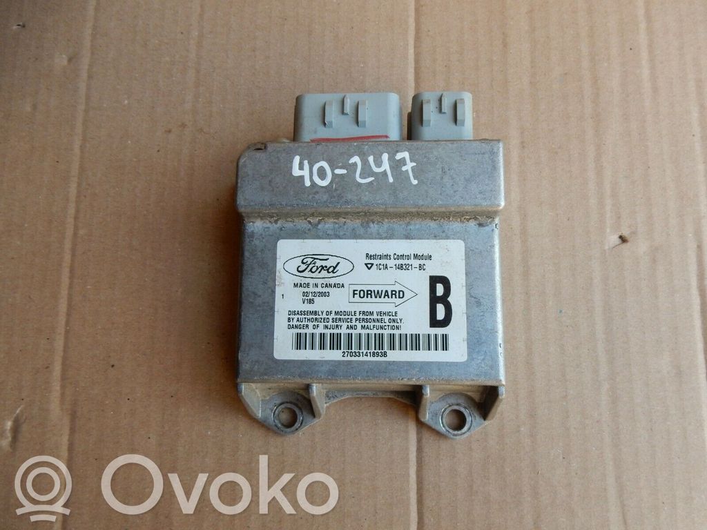 Sterownik / Moduł Airbag   1C1A14B321BC,40247