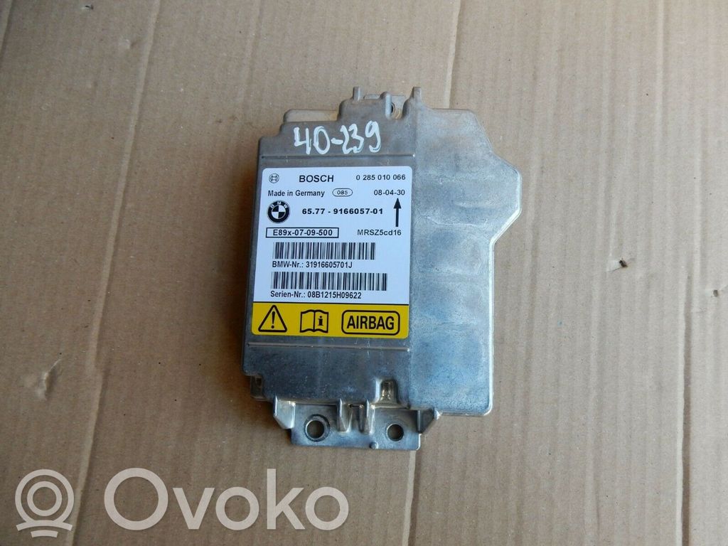 Sterownik / Moduł Airbag   9166057,40239