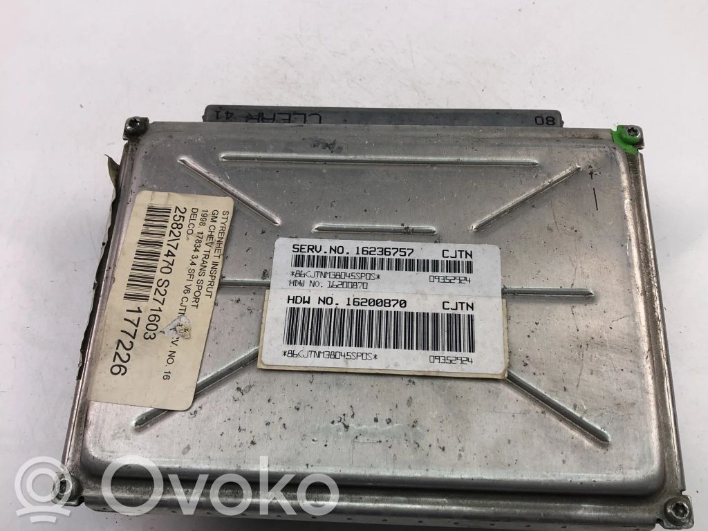 Chevrolet Trans Sport Engine control unit/module ECU 