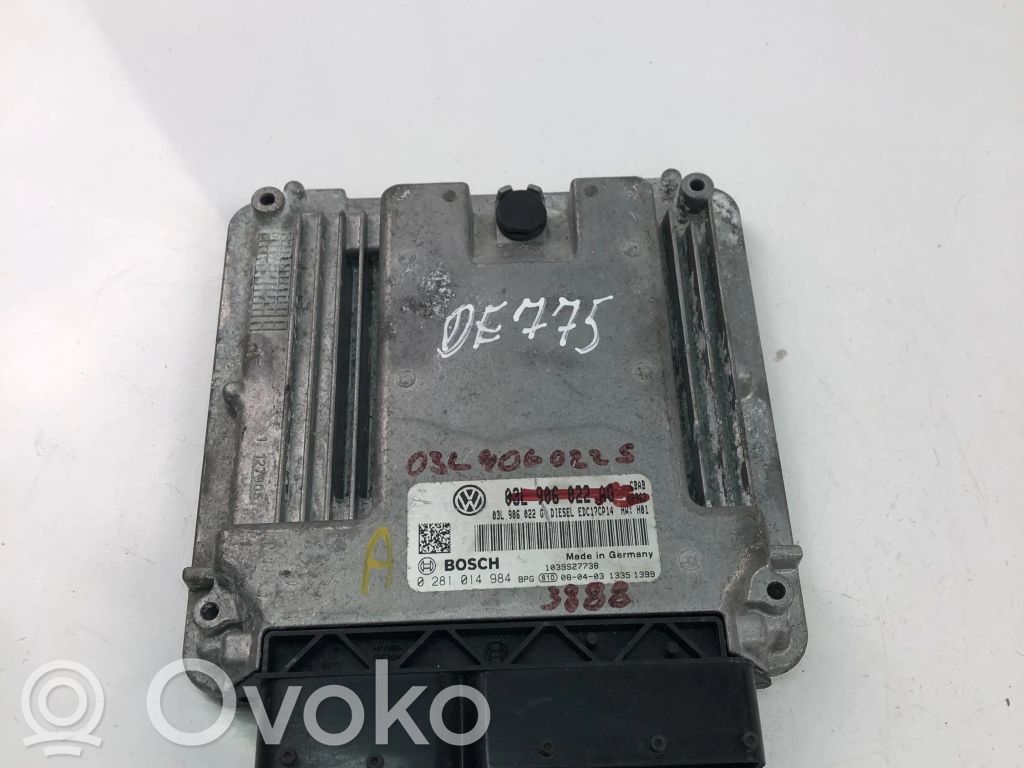 Volkswagen Scirocco Unidad de control/módulo ECU del motor 