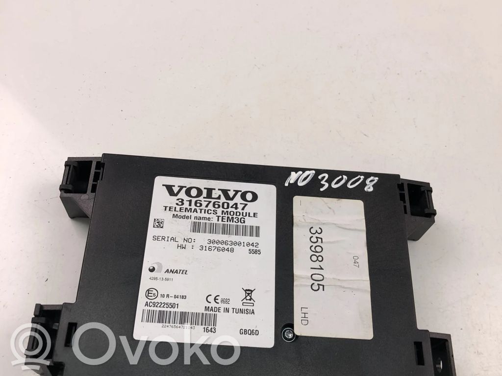 Other control units/modules   31676047