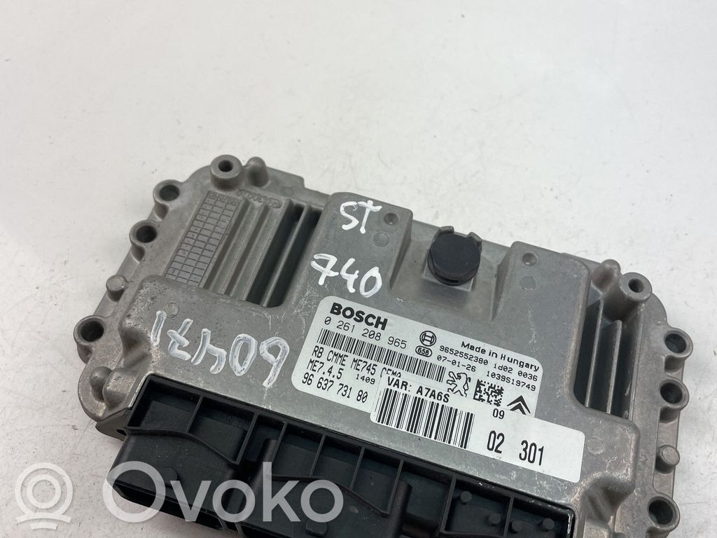 Peugeot 207 Engine control unit/module ECU 