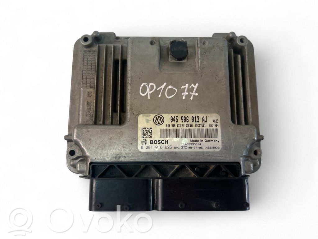Engine control unit/module ECU   045906013AJ,0281016625