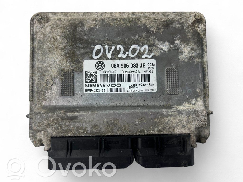Skoda Octavia Mk2 (1Z) Unité de commande, module ECU de moteur 