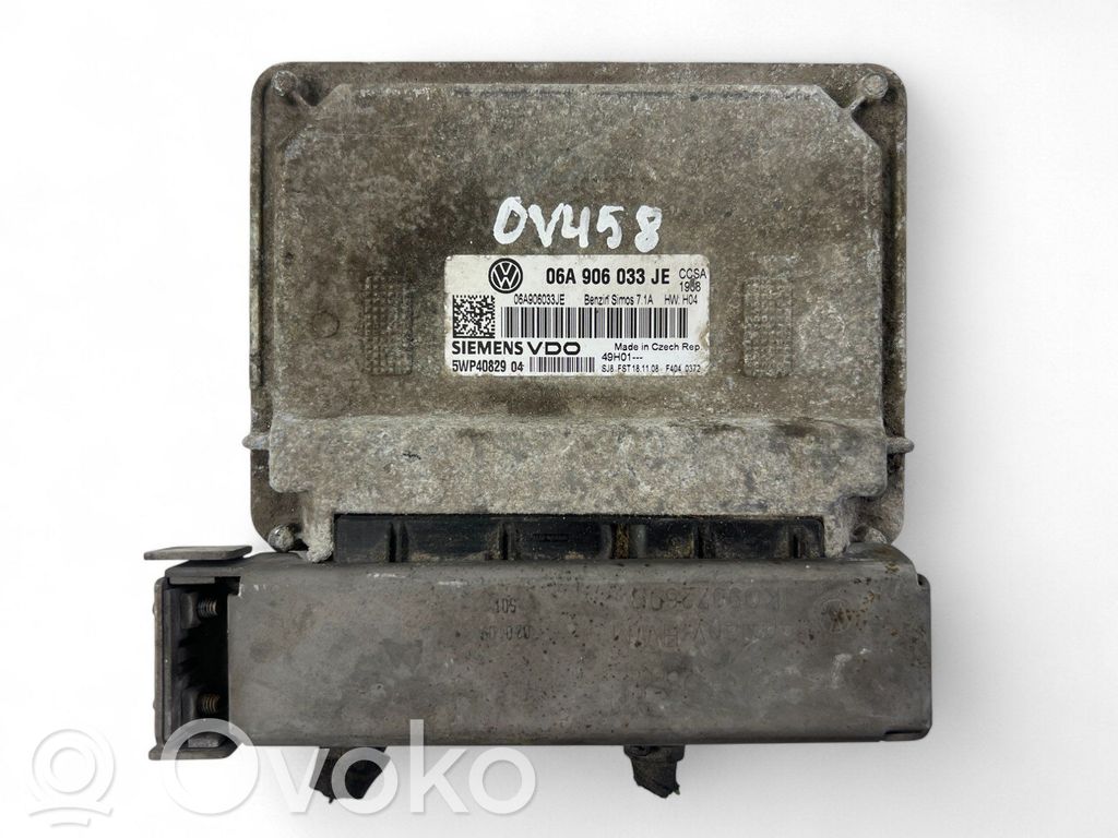 Skoda Octavia Mk2 (1Z) Unité de commande, module ECU de moteur 