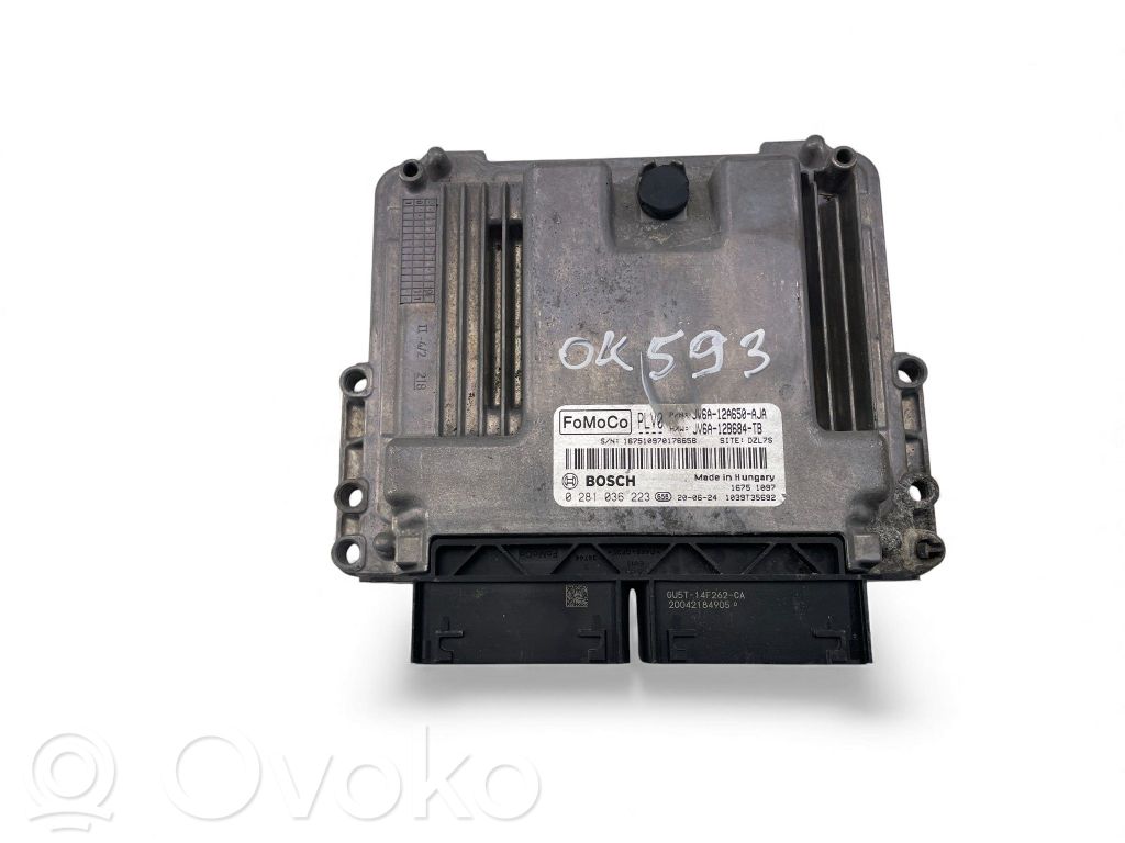 Engine control unit/module ECU   JV6A12A650AJA,JV6A12B684TB,0281036223