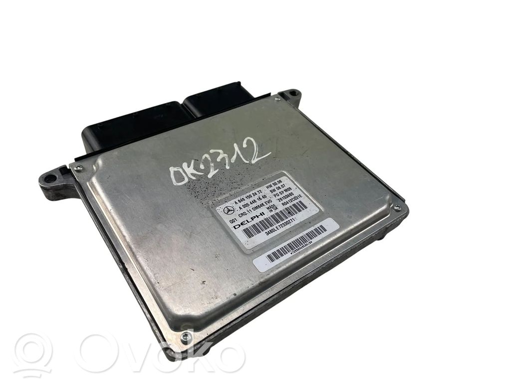 Mercedes-Benz C W204 Komputer / Sterownik ECU silnika 