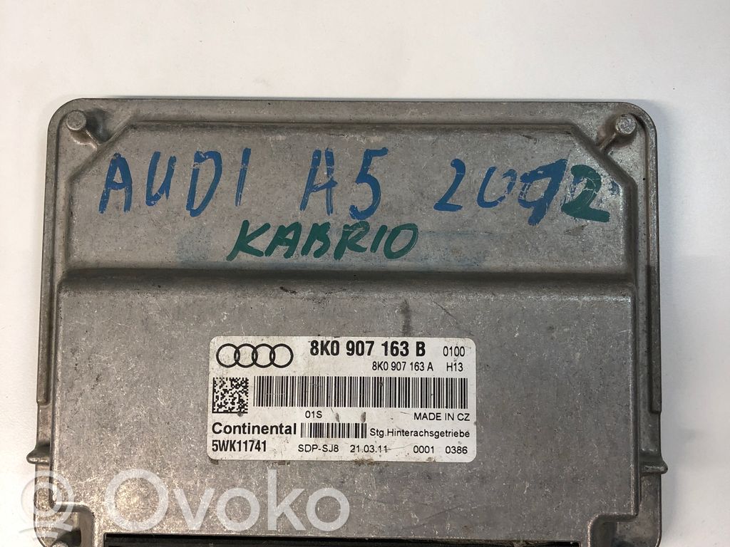 Unidad de control/módulo del motor   8K0907163B,8K0907163A