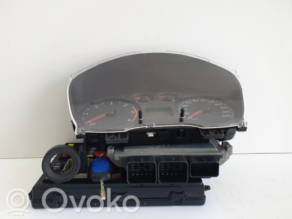 Ford Transit Juego de cerradura y set ECU del motor 