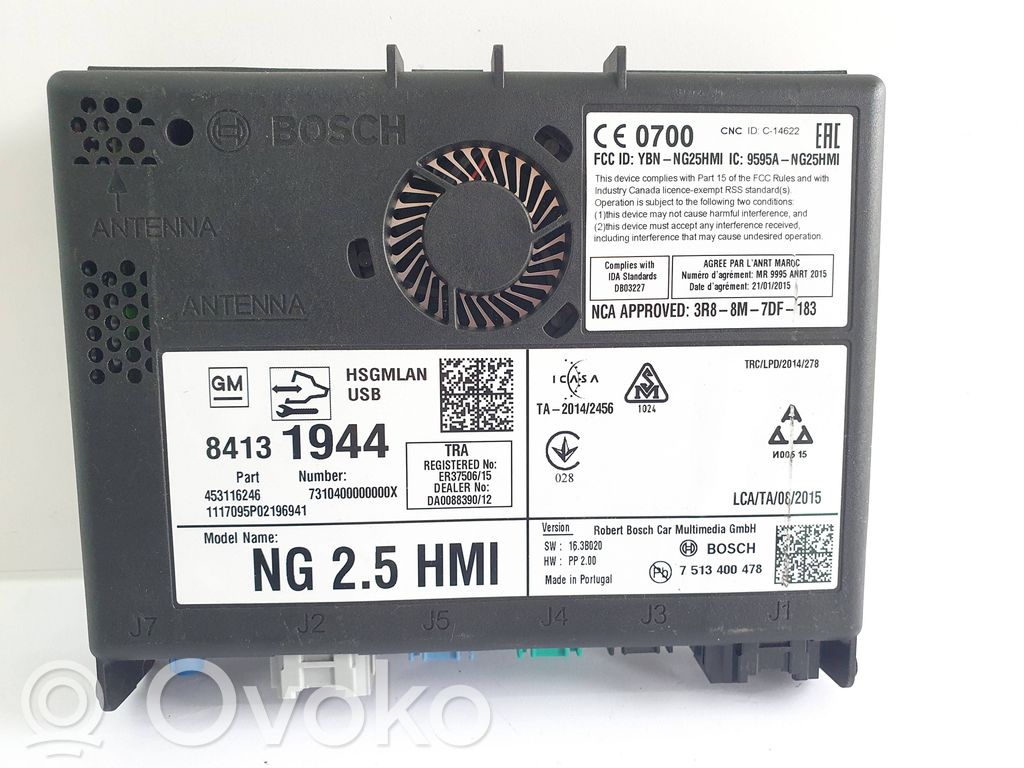 Opel Astra K Unité / module navigation GPS 