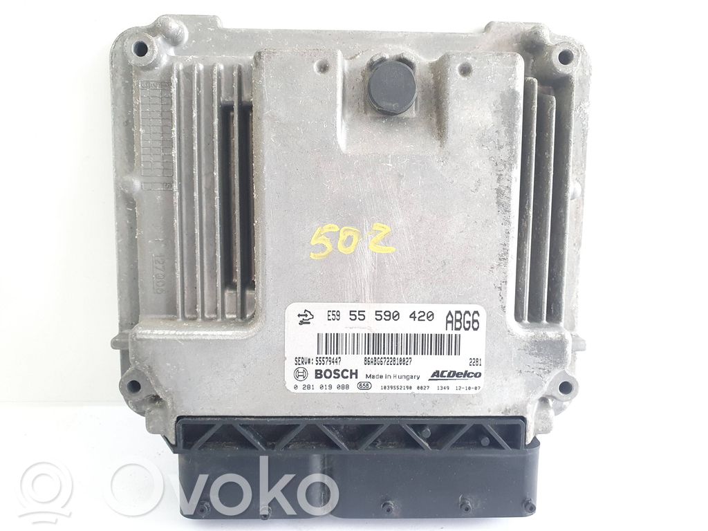 Engine control unit/module   55590420ABG6,0281019088,55590420