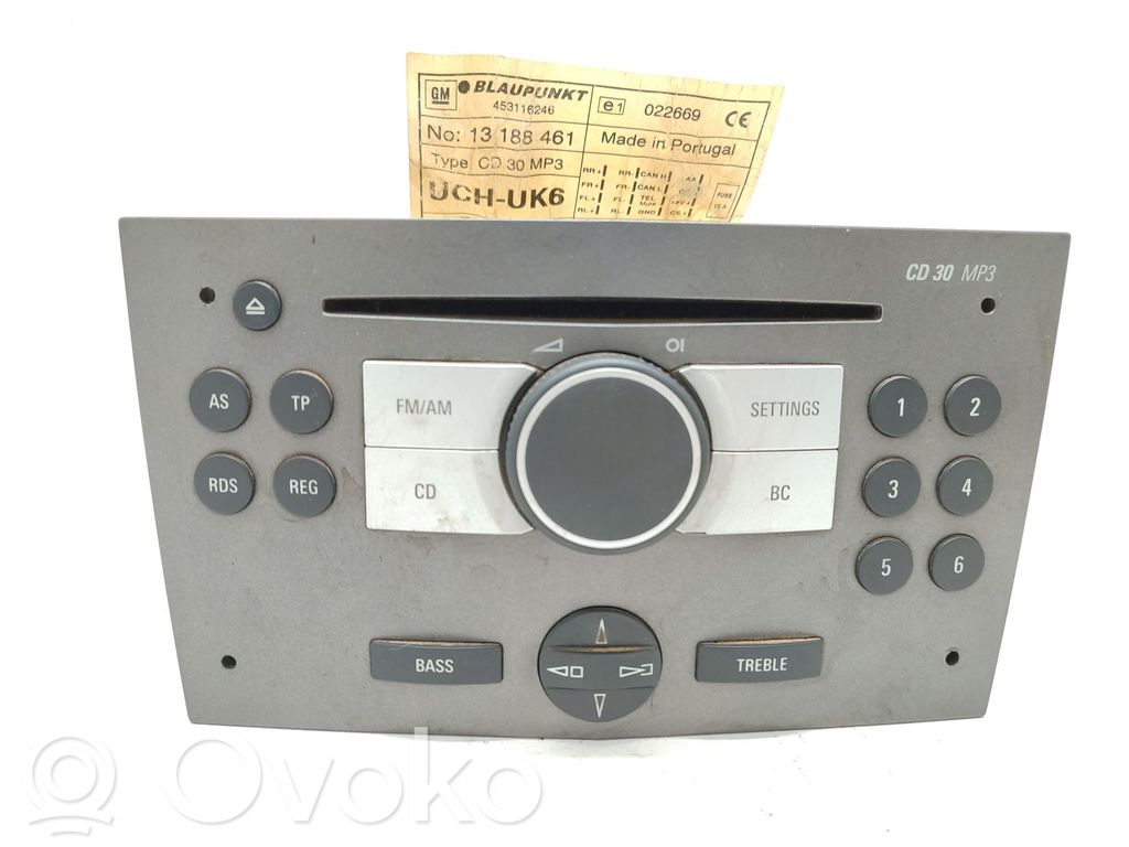 Opel Zafira B Unité de contrôle son HiFi Audio 