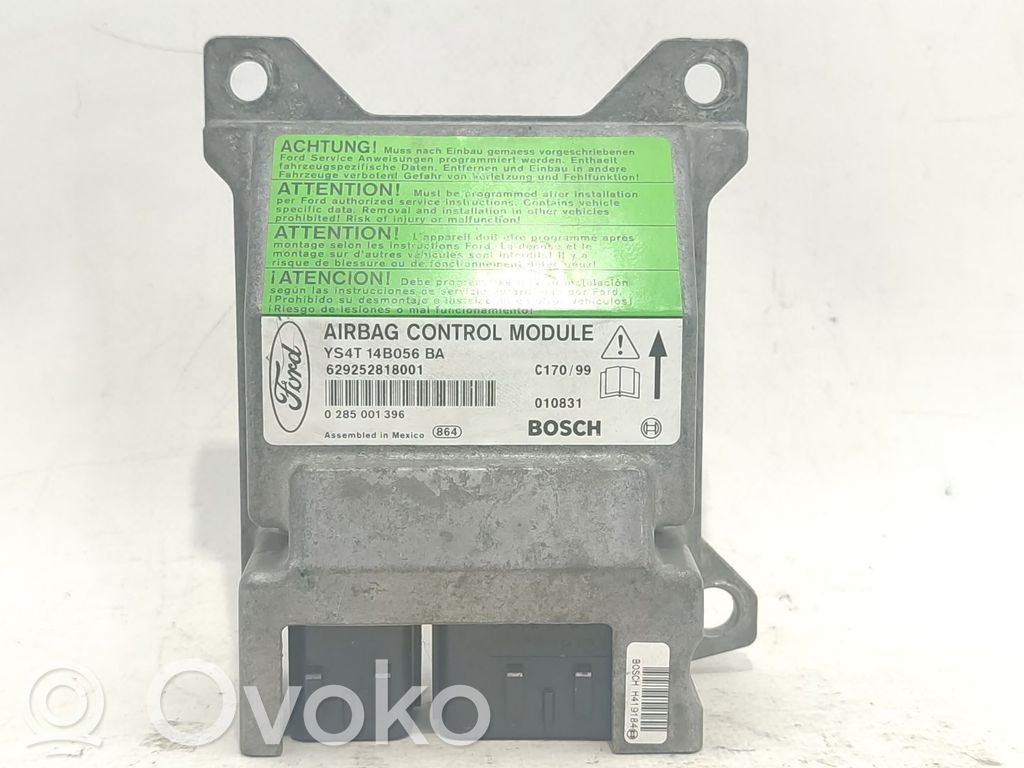 Airbag control unit/module   YS4T14B056BA,YS4T14B056BA