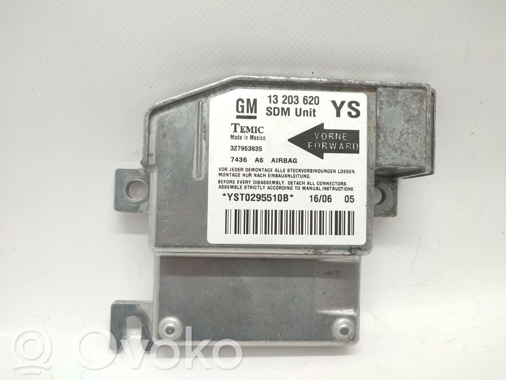 Opel Meriva A Unitate/modul de comandă airbaguri 